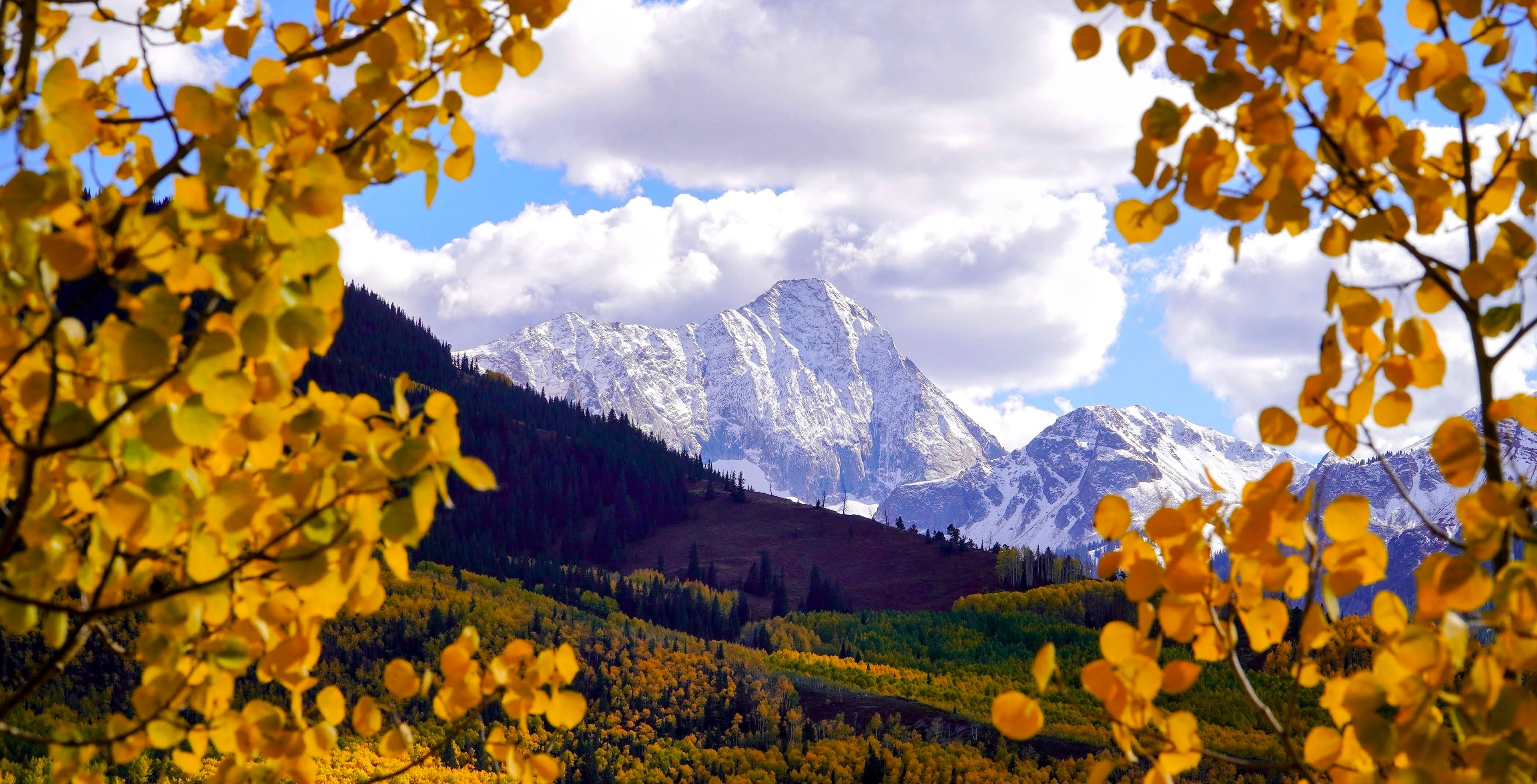 Mountain trail adventure scene