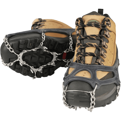 Microspikes on Boots