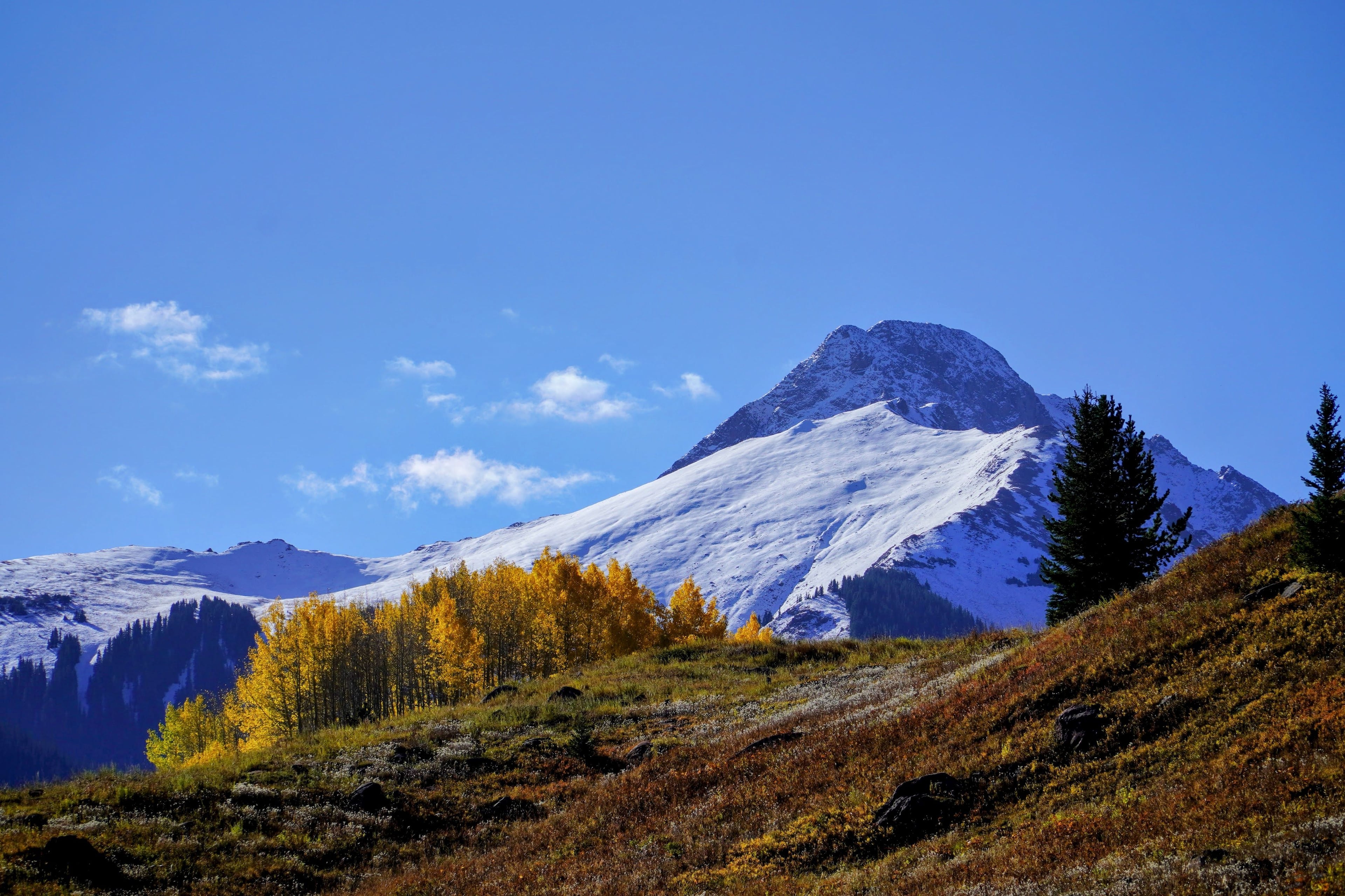 Mountain trail adventure scene